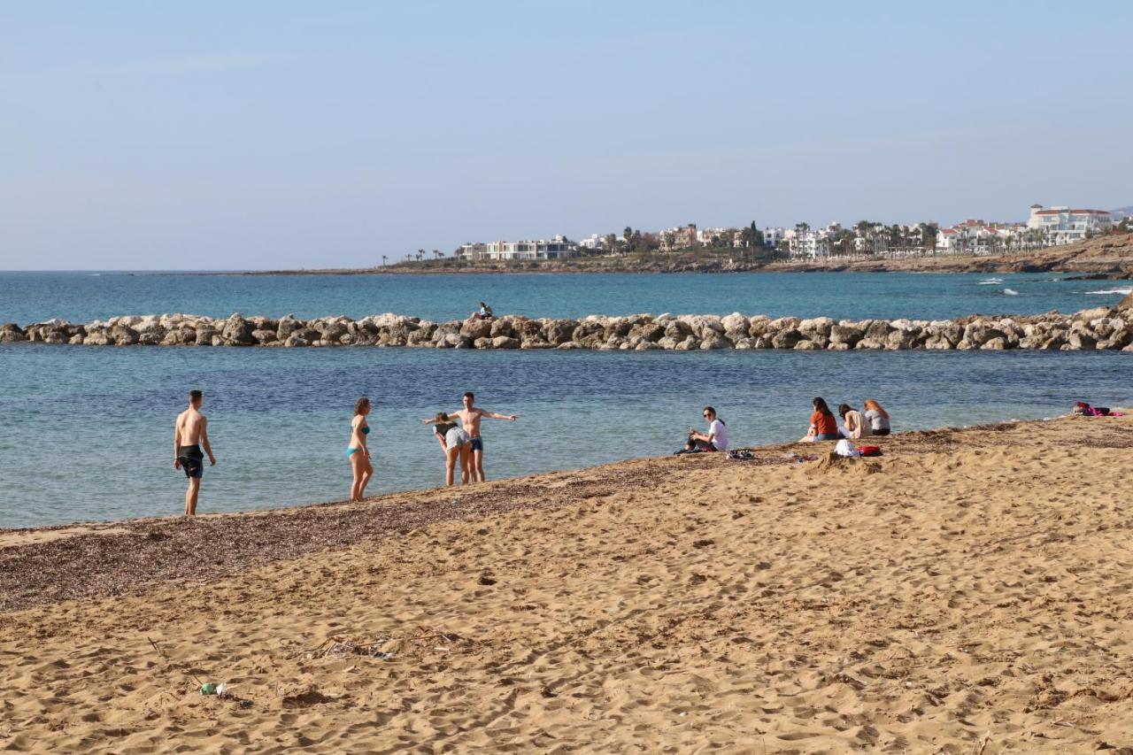 Apartment In Kato Pafos & 10 Min To Venus Beach Luaran gambar